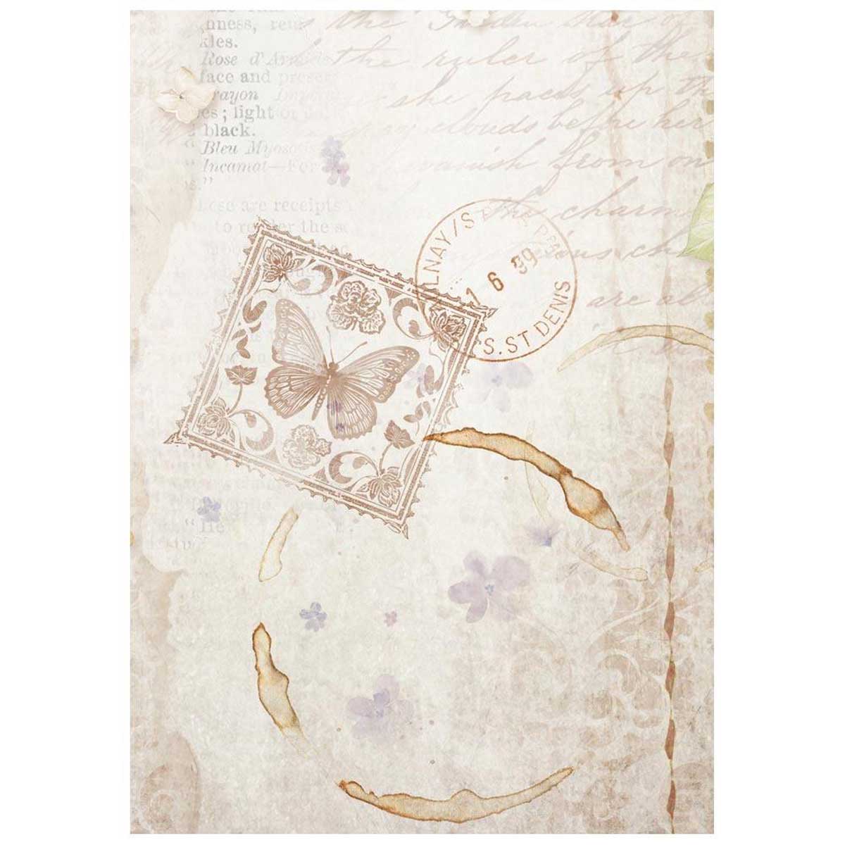 Stamperia Quiet Days Collection - A6 Rice Paper Backgrounds [DFSAK6047] - Image 6